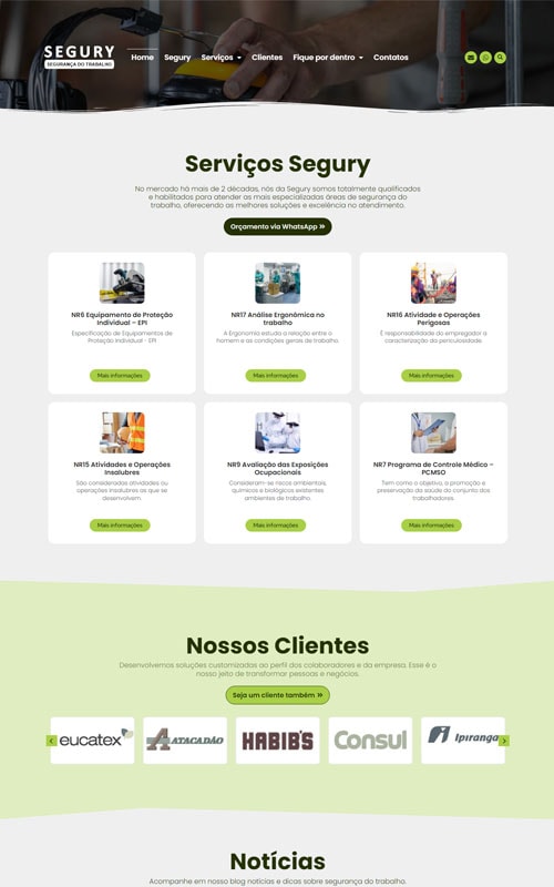 Segury Site Para Saude E Seguranca Do Trabalho E Ergonomia